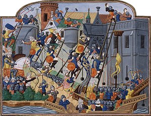 Штурм Константинополя (французька мініатюра, 1470—1479)