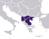 Map of Macedonia as Roman province