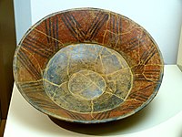Hallstatt culture ceramic bowl, from a grave in Alburg - Hochwegfeld, Germany.