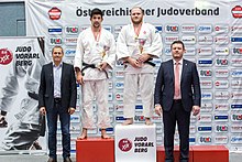 Judo-Staatsmeisterschaften 2017 in Hard Siegerehrungen +100 kg