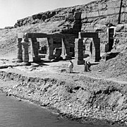 منظر لمعبد بتاح من النيل، 2 يناير 1960، UNESCO