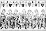 De sju kurfurstarna i det tysk-romerska riket.