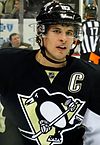 Pittsburgh Penguins captain in his jersey