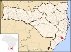 Location in Santa Catarina Brazil