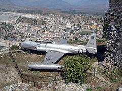 American Lockheed T-33 in the castle