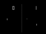 Screenshot of a game of Pong