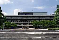 Hlavní budova knihovny v Tokiu