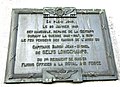 Plaque commémorative du 20 janvier 1943.