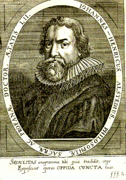 Johann Heinrich Alsted (1588-1638) portréja