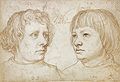 His sons, Ambrosius and Hans Holbein, by Hans Holbein the Elder
