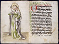 Hofbibliothek, Heiligenleben Codex egy lapja
