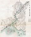 鴨緑江会戦において、日本軍の第一軍が所有していた地図。