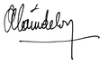 Alain Delon aláírása