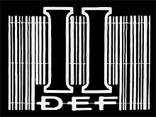 DEF II logo, as seen on early transmissions