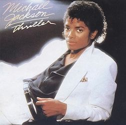 Studioalbumin Thriller kansikuva