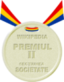 Felicitări! Ați obținut premiul II la secțiunea Societate a concursului de scriere. Premiul v-a fost acordat pentru scrierea articolului Mihail Sadoveanu.